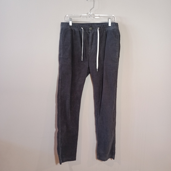 Vuori Optimist Gray Corduroy Casual Comfortable Athleisure Pant Size L